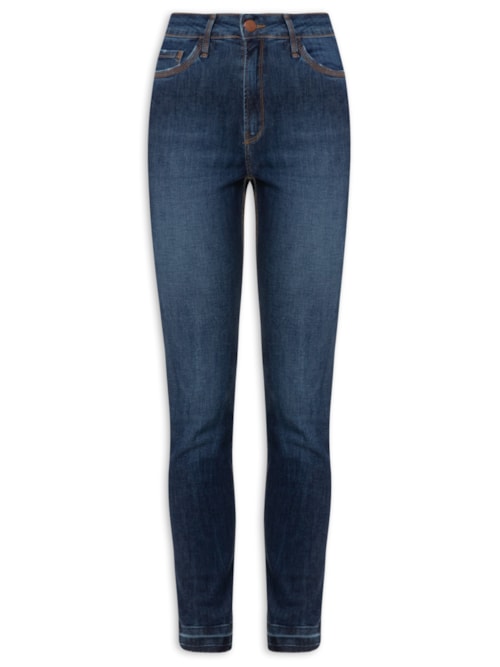 Calça Feminina Jeans Com Elastano – Azul