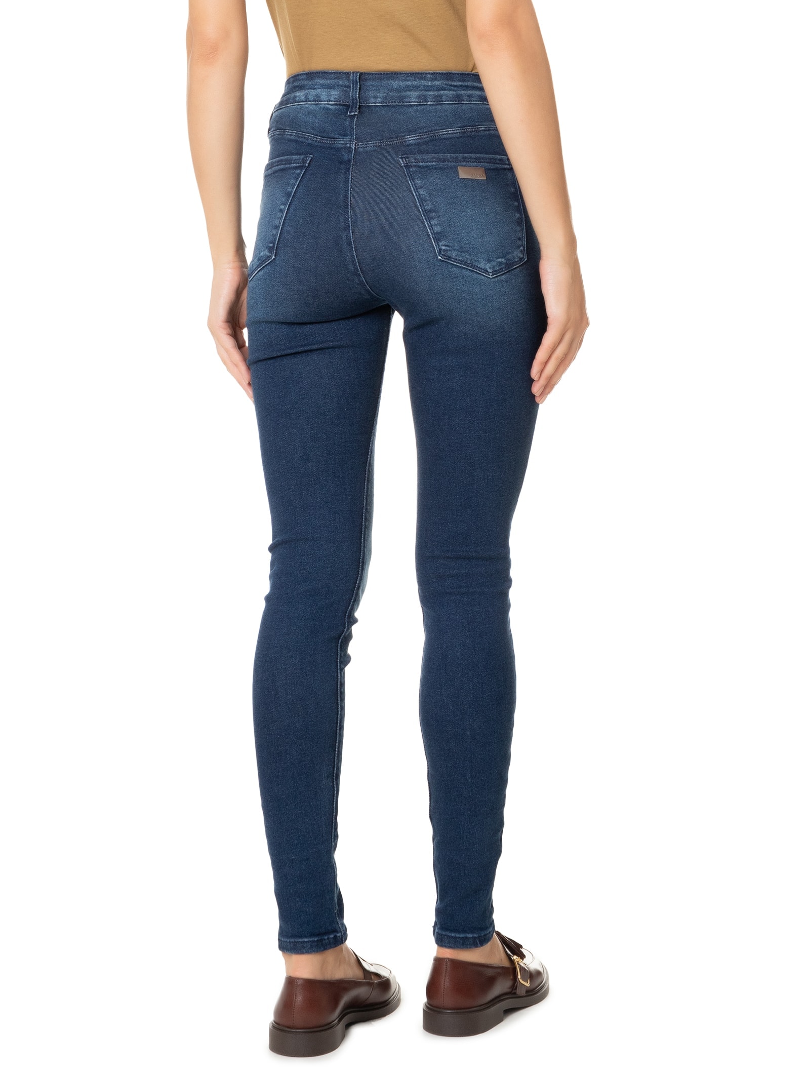 Calça Feminina Jeans Com Elastano Azul Lez A Lez