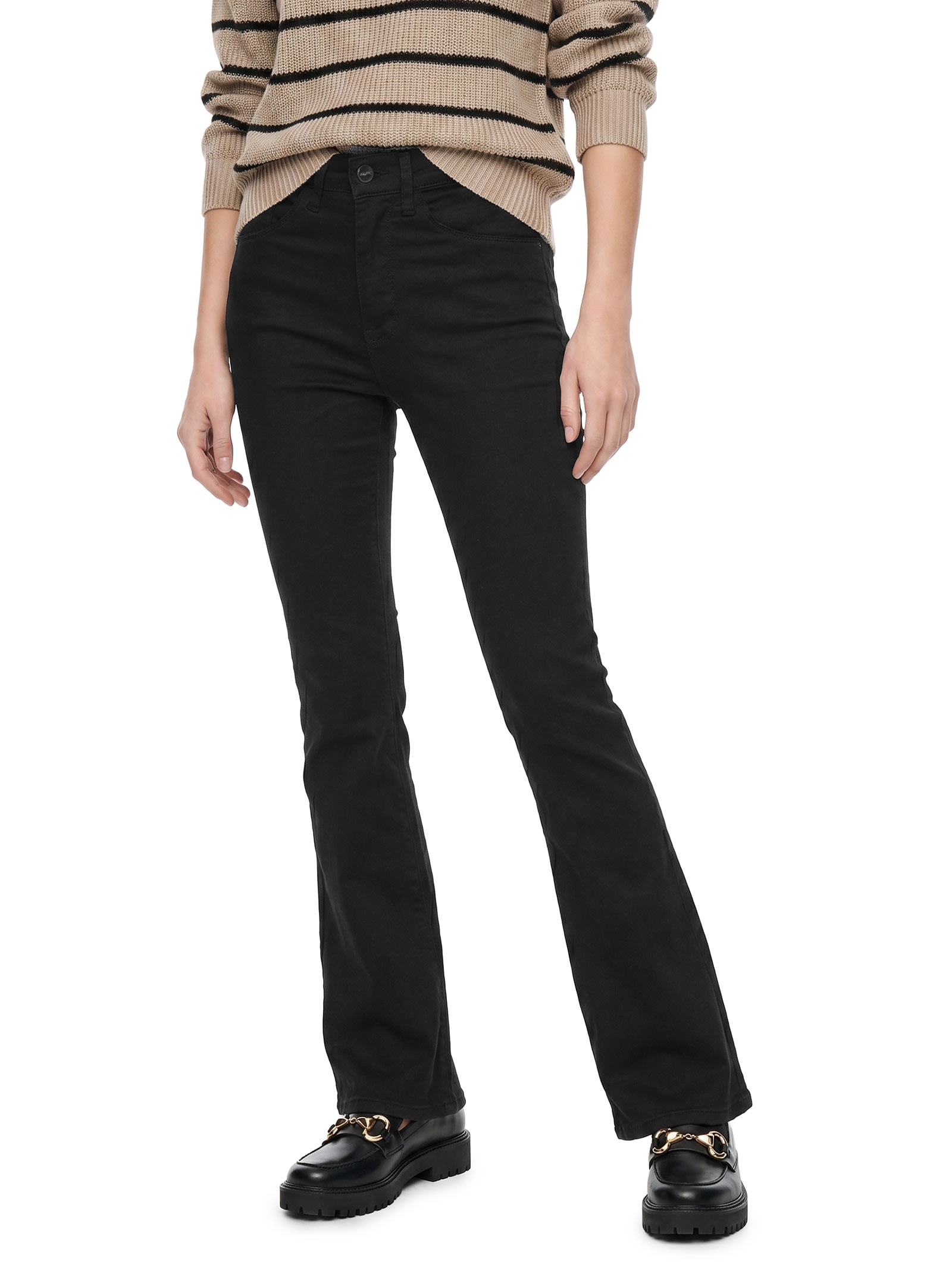 Calça Feminina Jeans Com Elastano Preto Lez A Lez