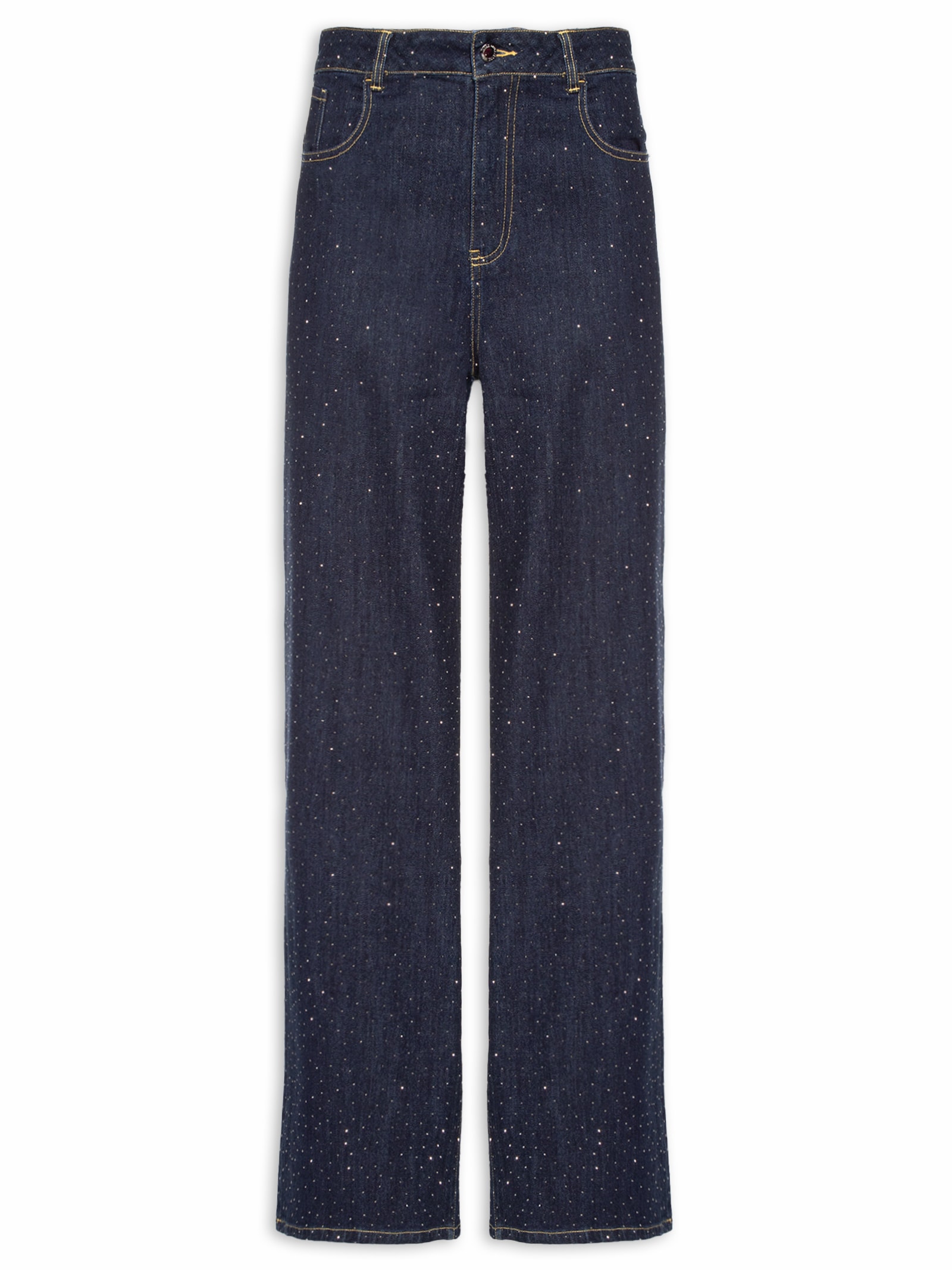 Calça Feminina Jeans com Strass – Azul Animale Jeans
