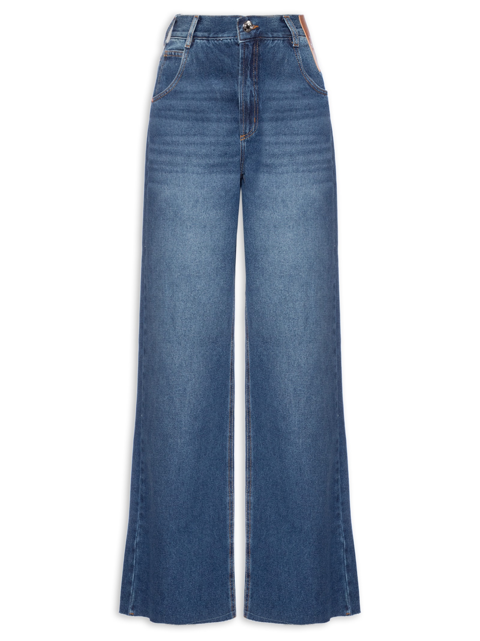 Open Calça Feminina Jeans Comfort Azul