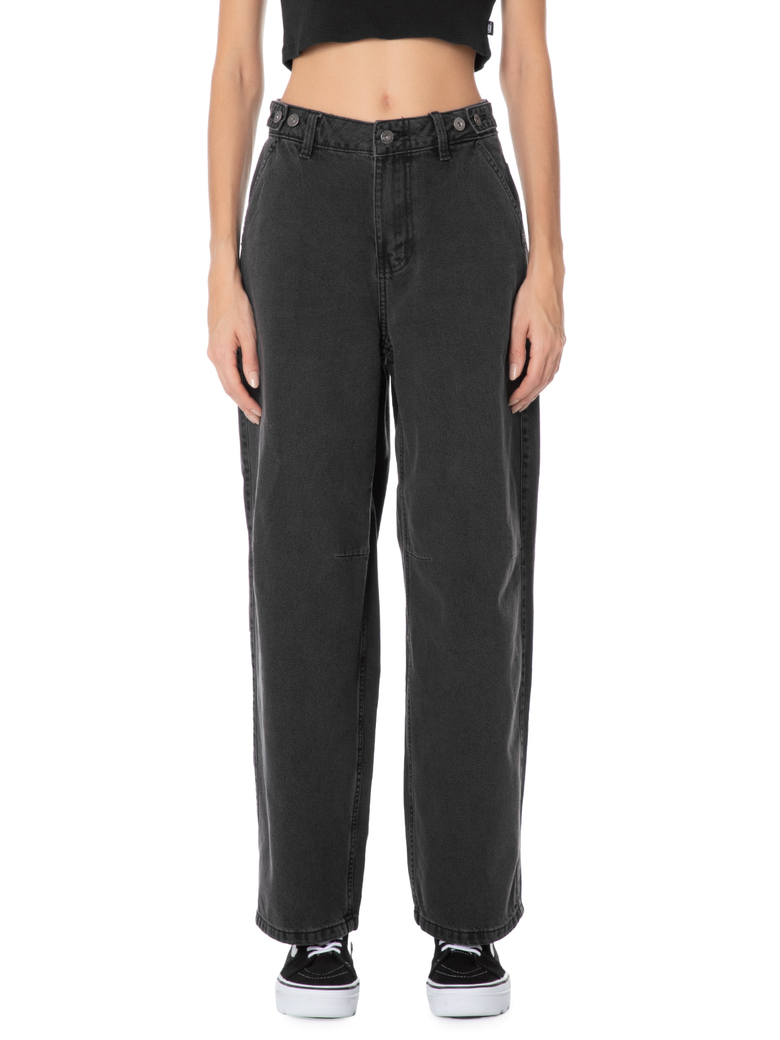 Vans - Calça Feminina Jeans Curbside Pant - Preto