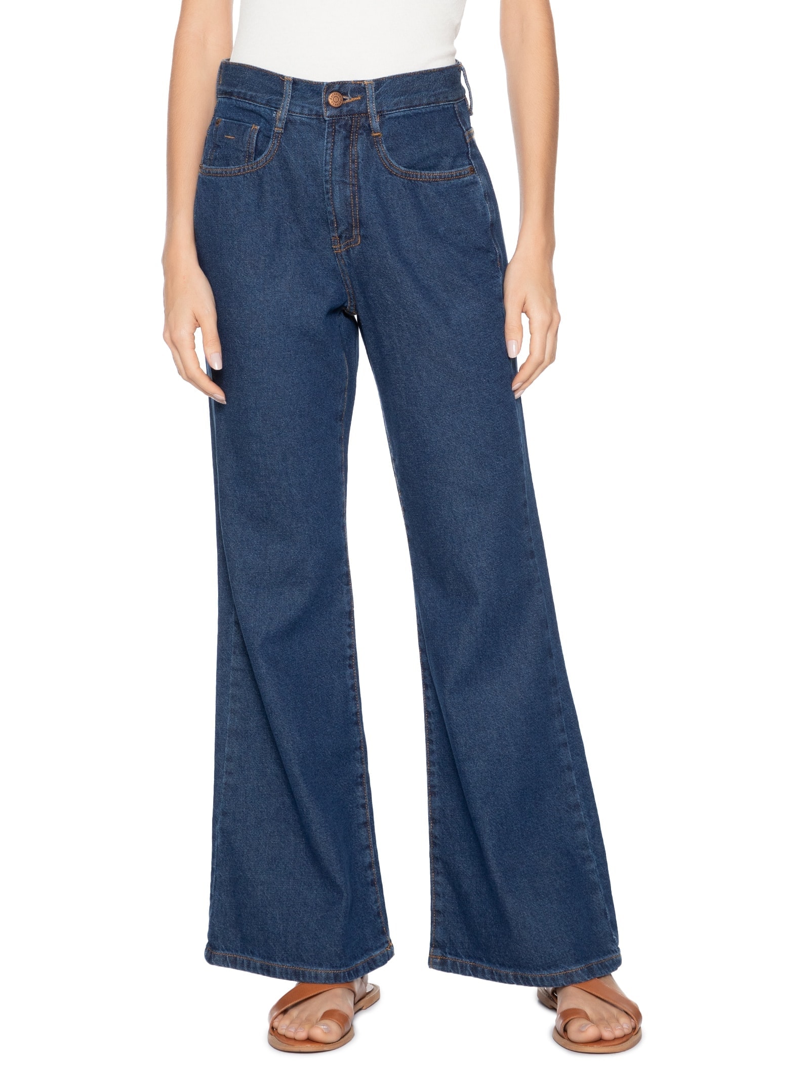 Calça Feminina Jeans Dark Azul Dress To