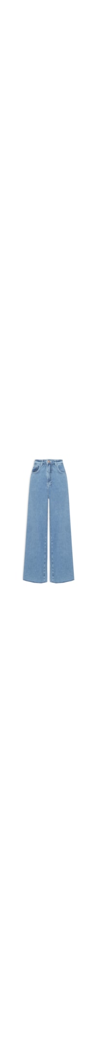 Calça Feminina Jeans Delavê Marcado - Azul
