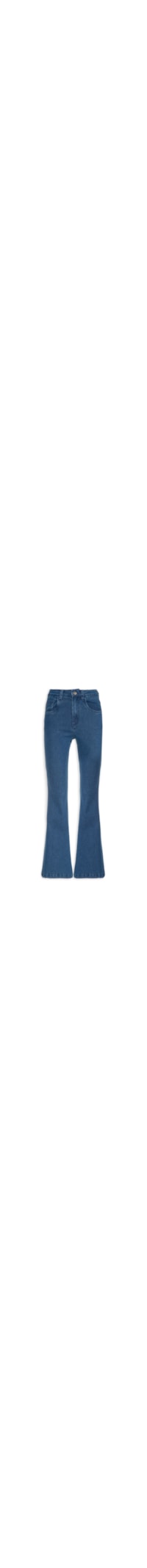 Calça Feminina Jeans Destroyer Flare Five Pockets - Azul