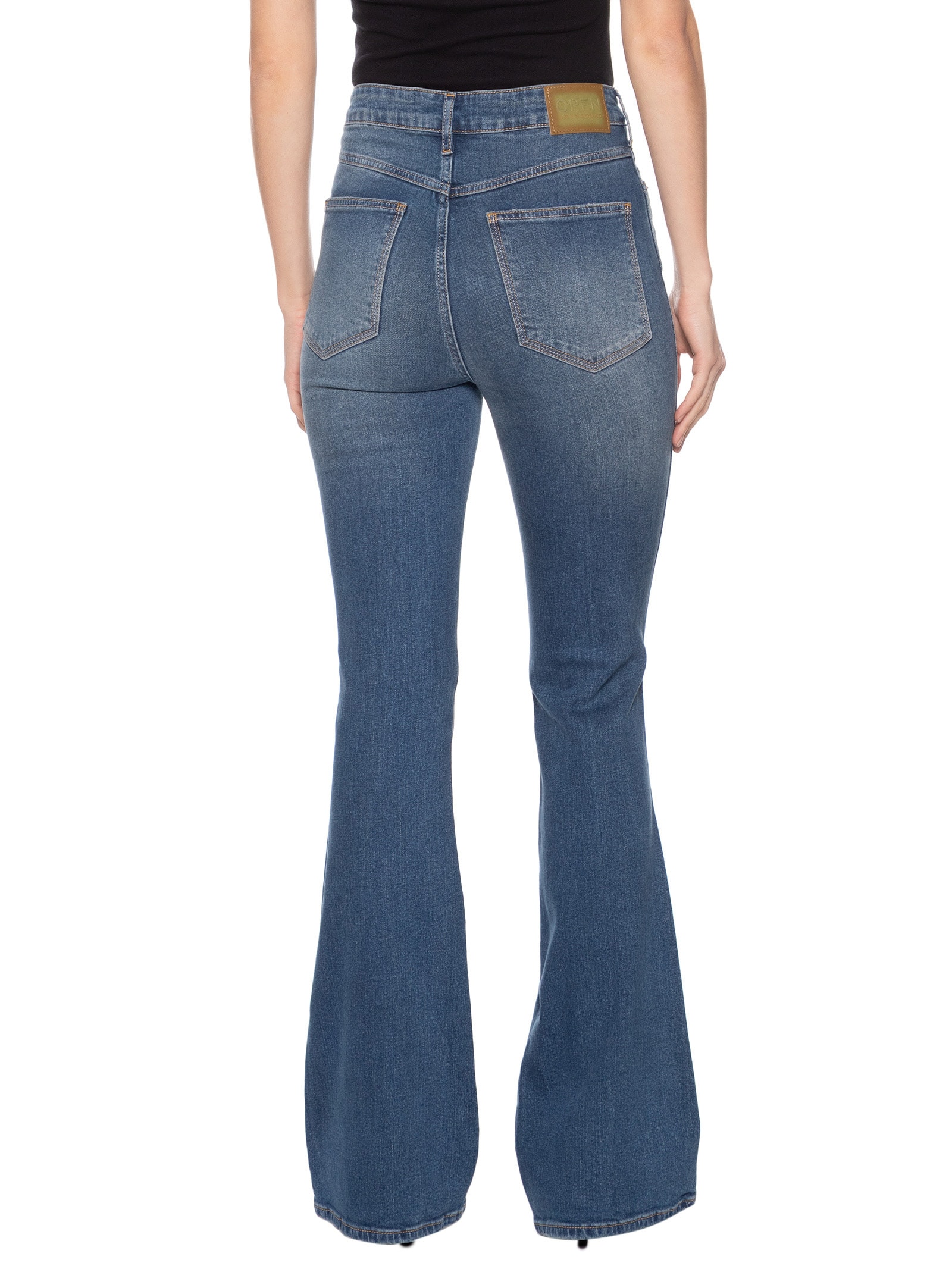 Calça Feminina Jeans Duda Azul Open