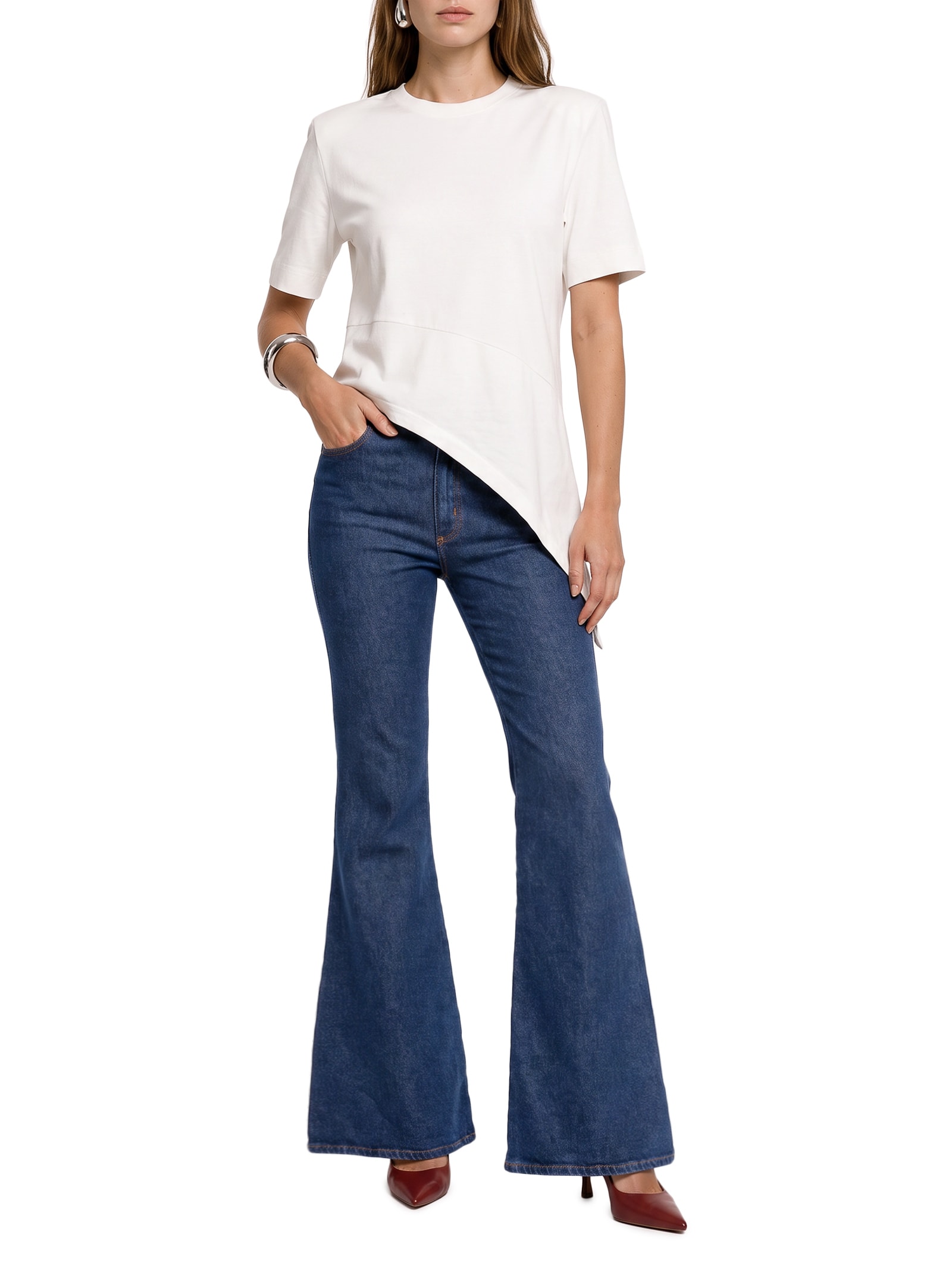 Calça Feminina Jeans Duda Azul Open