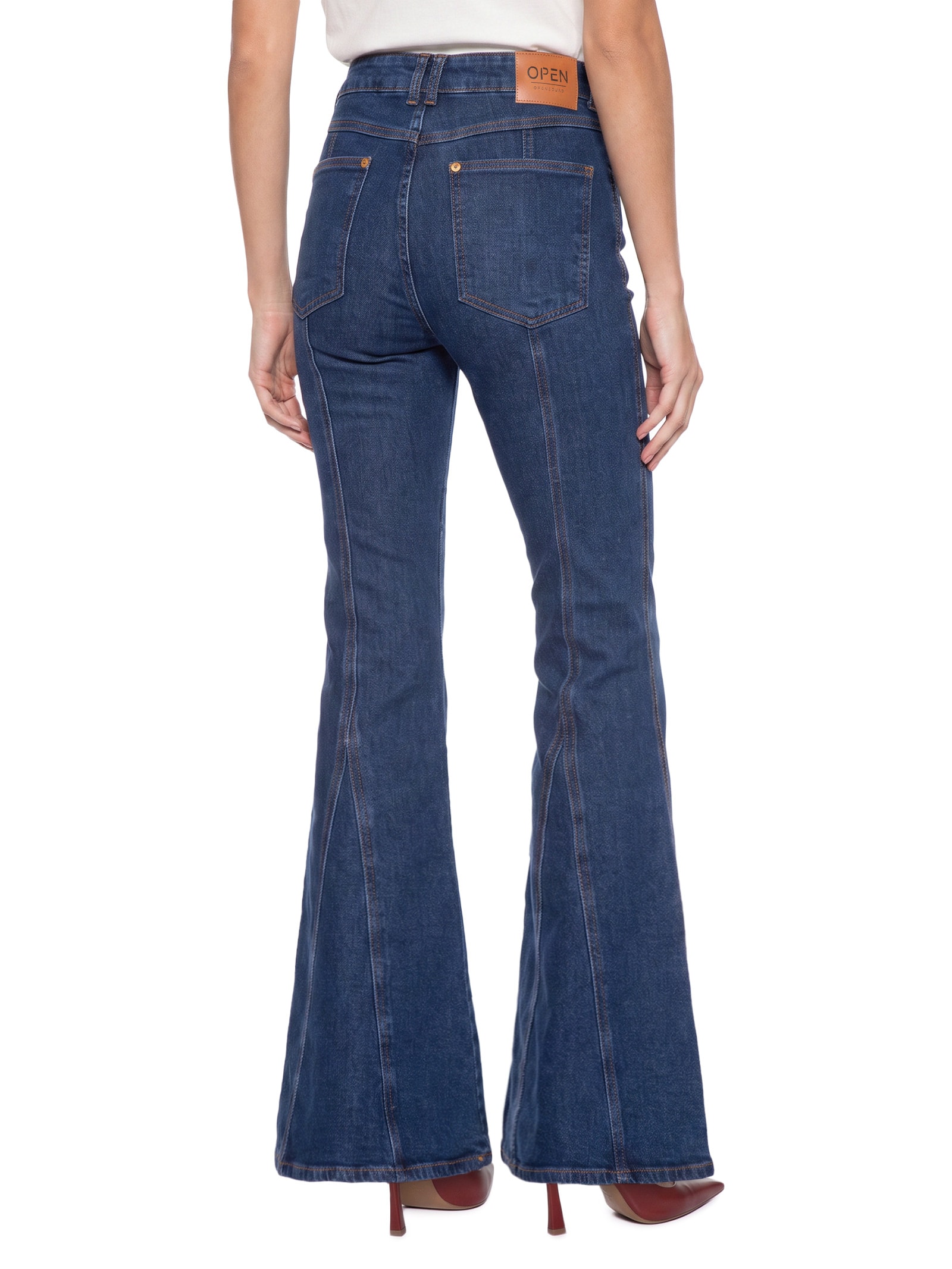 Calça Feminina Jeans Duda Azul Open