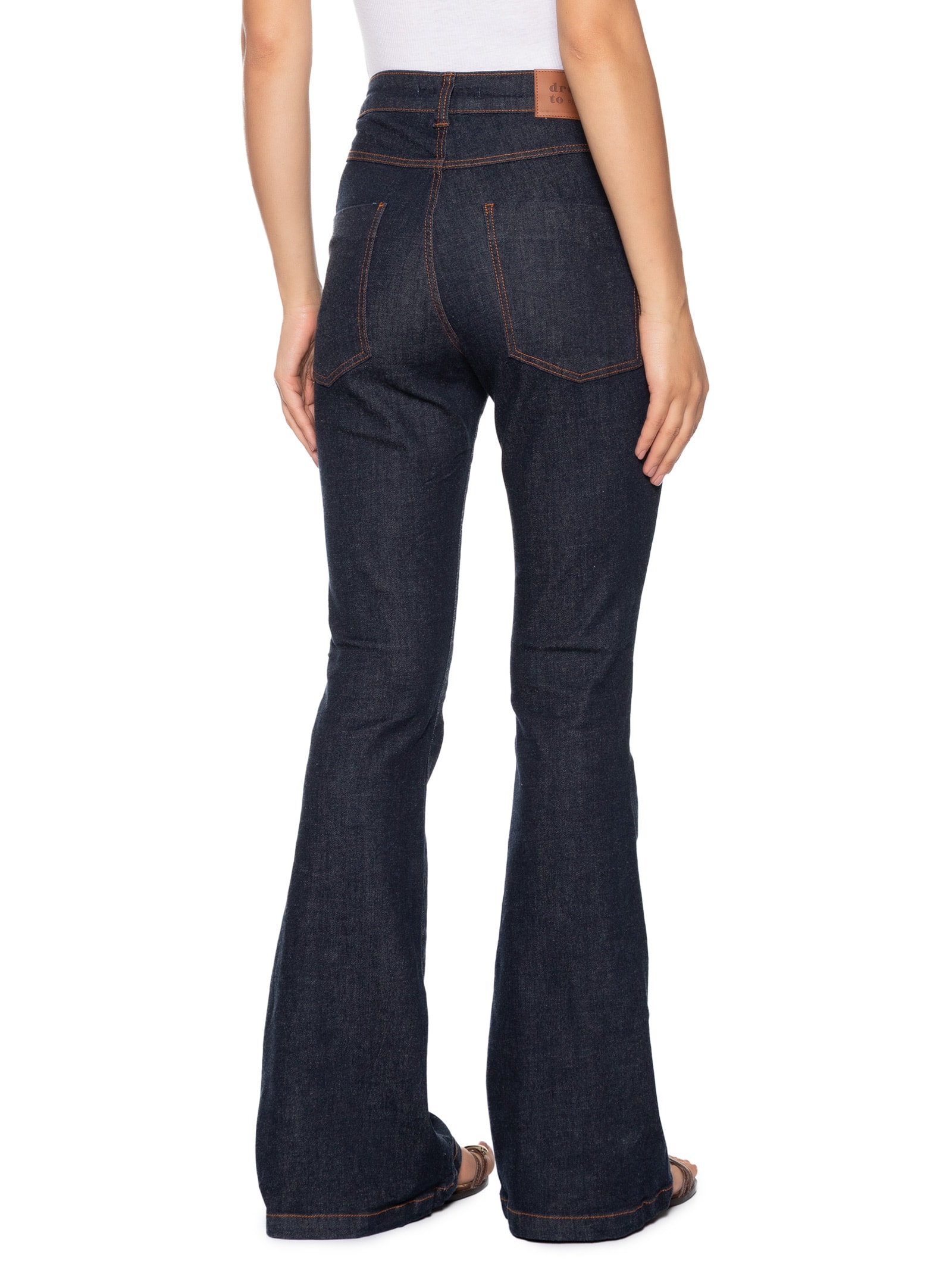 Calça Feminina Jeans Flare Azul Dress To