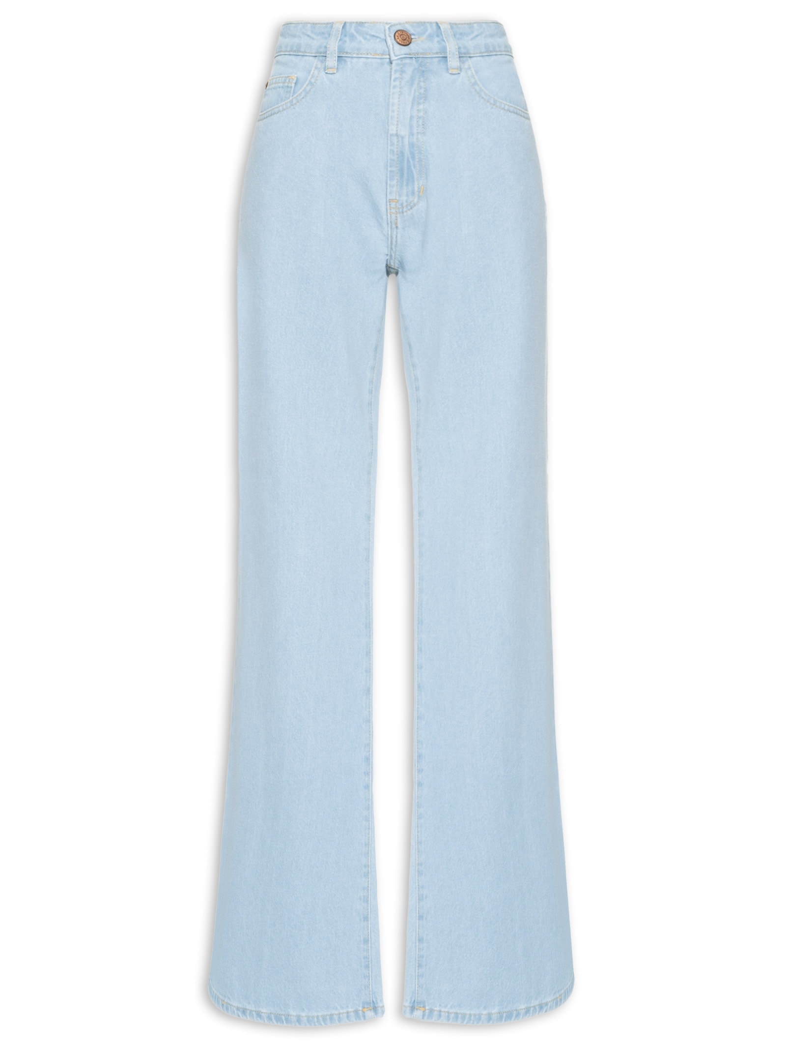 Calça Feminina Jeans Flare Baby Blue Azul Dress To