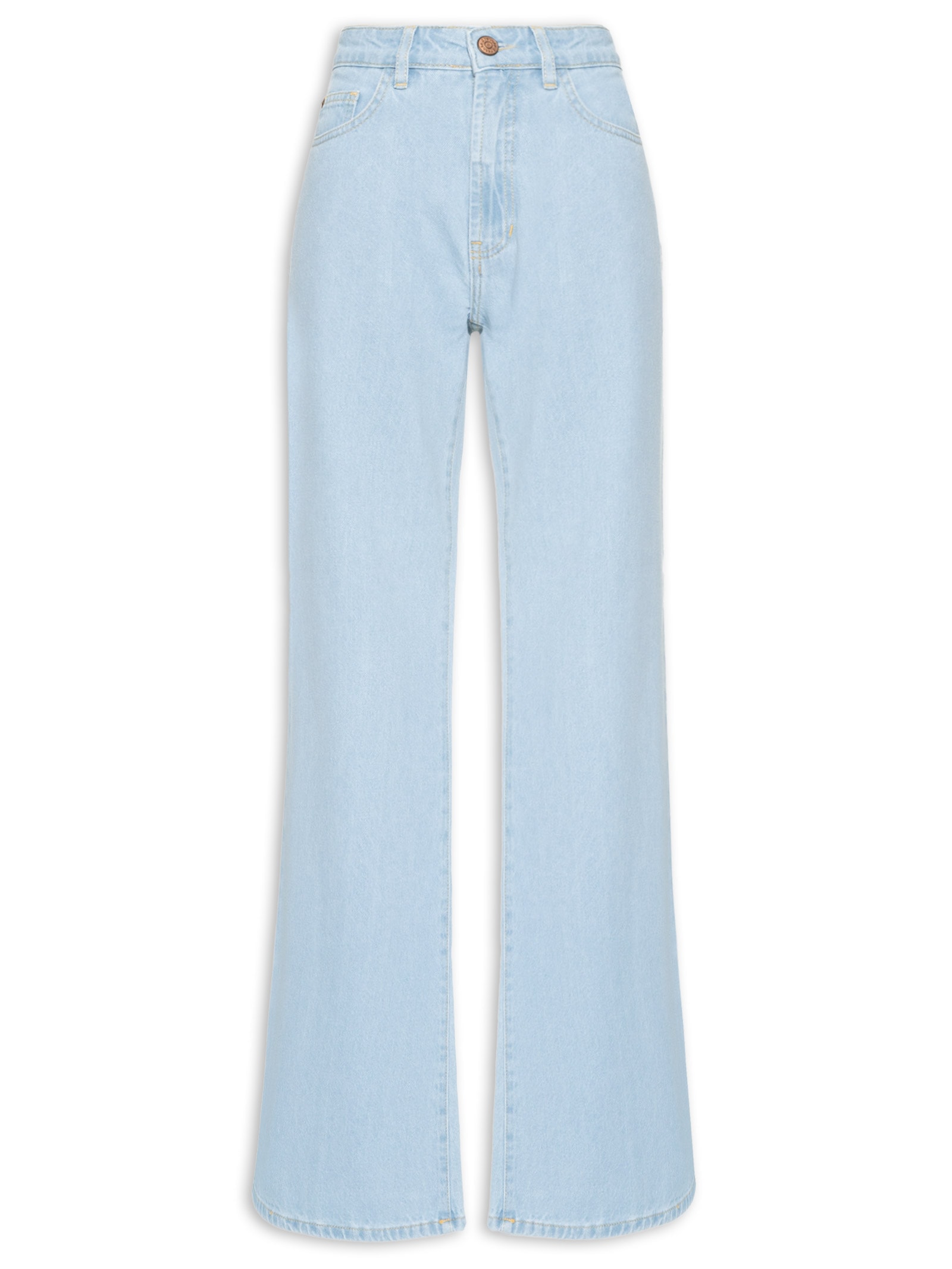 Calça Feminina Jeans Flare Baby Blue Azul Dress To