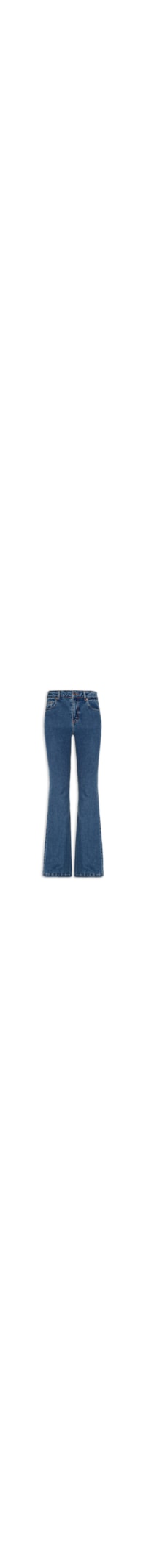 Calça Feminina Jeans Flare Baixa - Azul