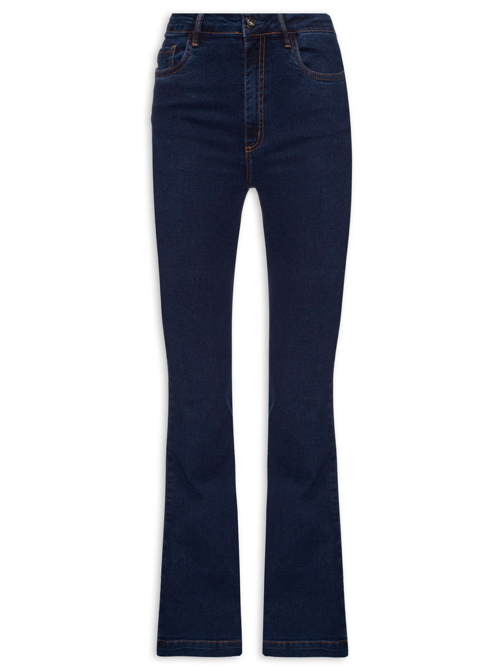 Canal Calça Feminina Jeans Flare Blackblue Azul - Main Image