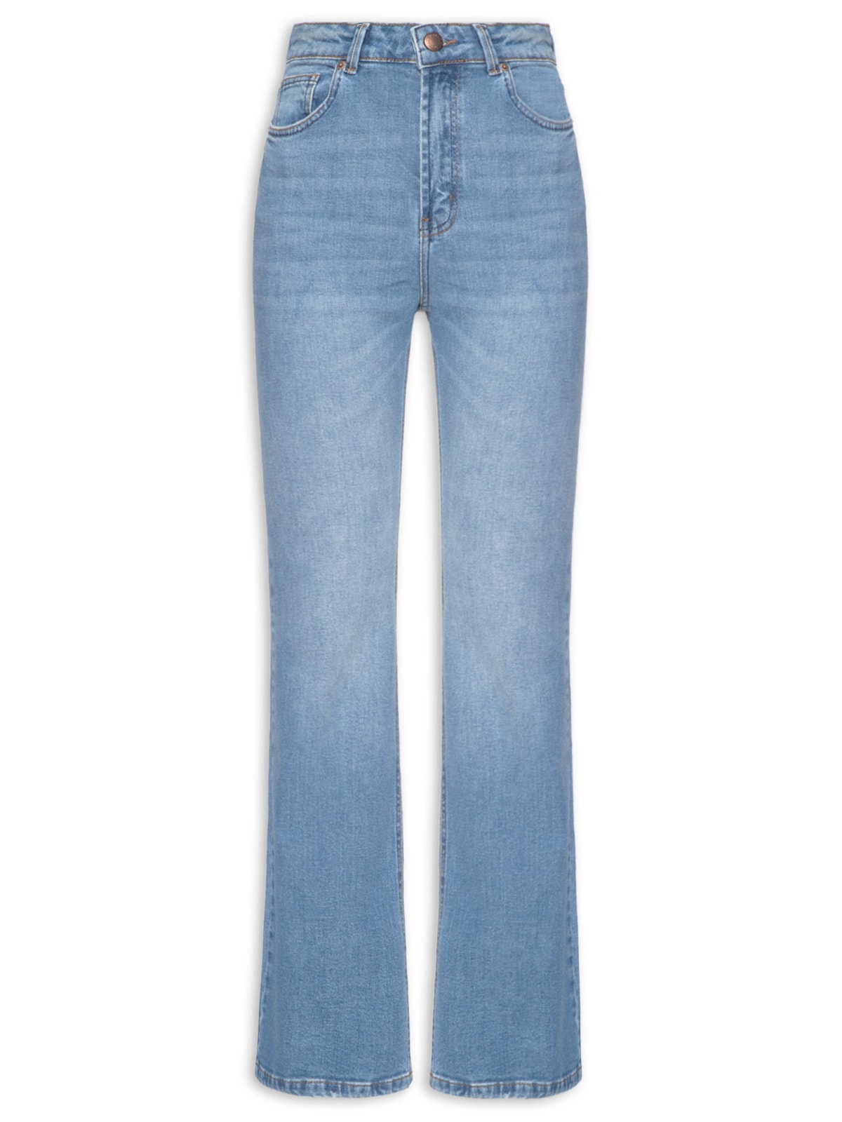 Calça Feminina Jeans Flare Cintura Alta - Azul by FARM