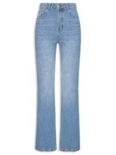 Calça Feminina Jeans Flare Cintura Alta - Azul by FARM
