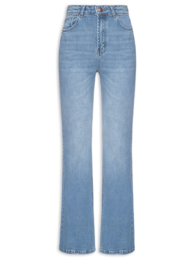 Calça Feminina Jeans Flare Cintura Alta - Azul by FARM