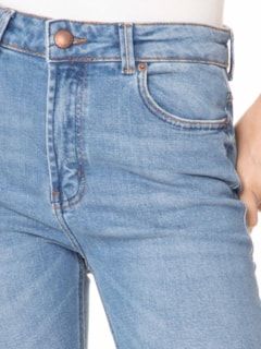 Calça Feminina Jeans Flare Cintura Alta - Azul by FARM