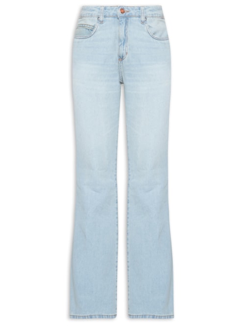 Calça Feminina Jeans Flare High – Azul