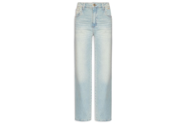 Calça Feminina Jeans Full Length Cintura Alta - Azul