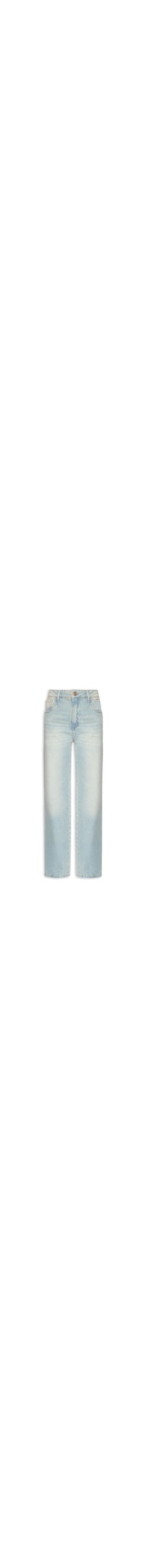 Calça Feminina Jeans Full Length Cintura Alta - Azul