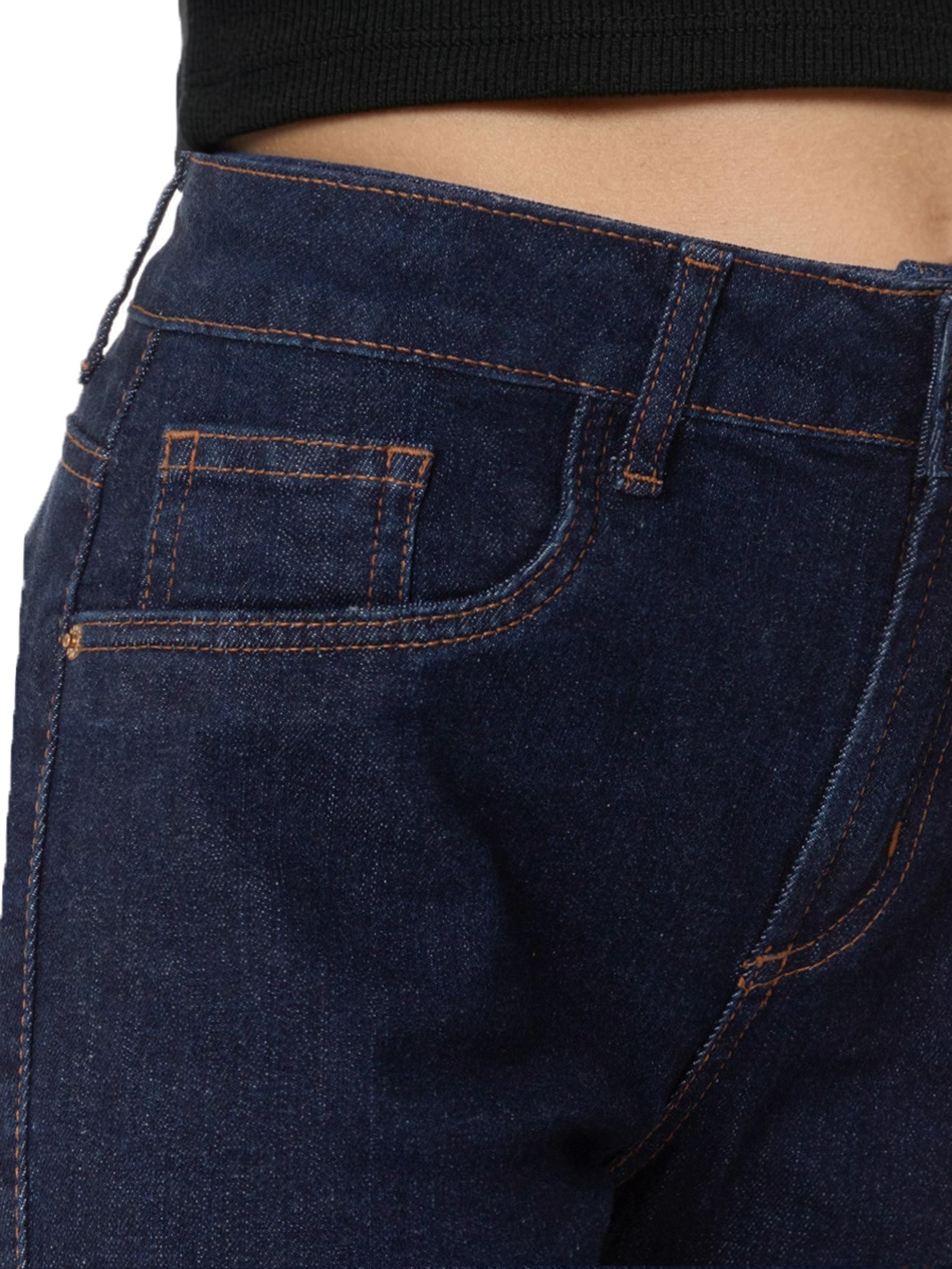 Calça Feminina Jeans Hera Boot Cut High Azul Lança Perfume
