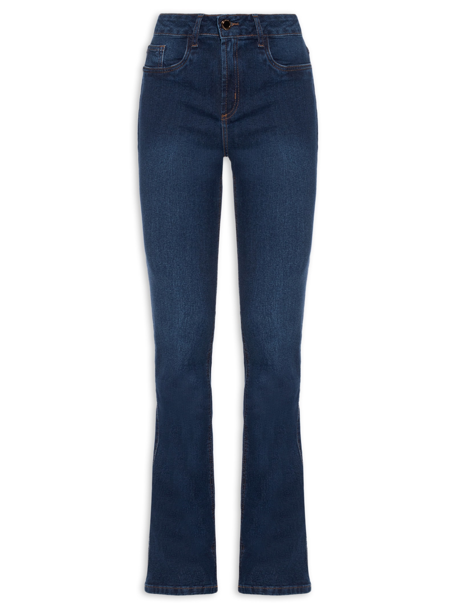 Calça Feminina Jeans Hera Boot Cut High Azul Lança Perfume