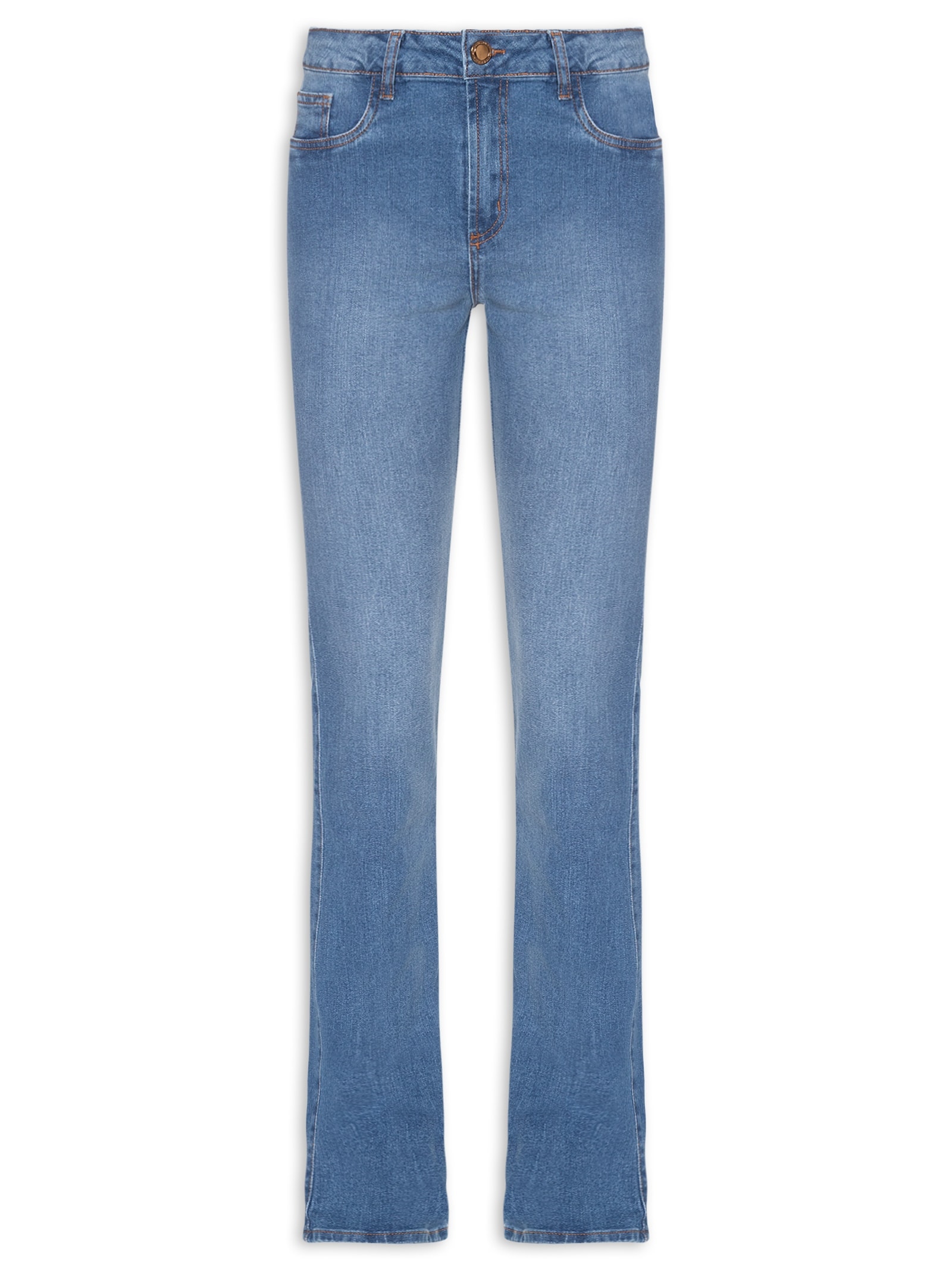Calça Feminina Jeans Hera Boot Cut High Azul Lança Perfume