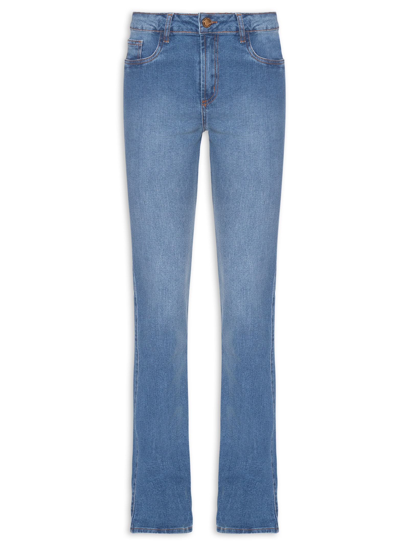 Calça Feminina Jeans Hera Boot Cut High Azul Lança Perfume