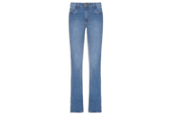 Calça Feminina Jeans Hera Boot Cut High - Azul