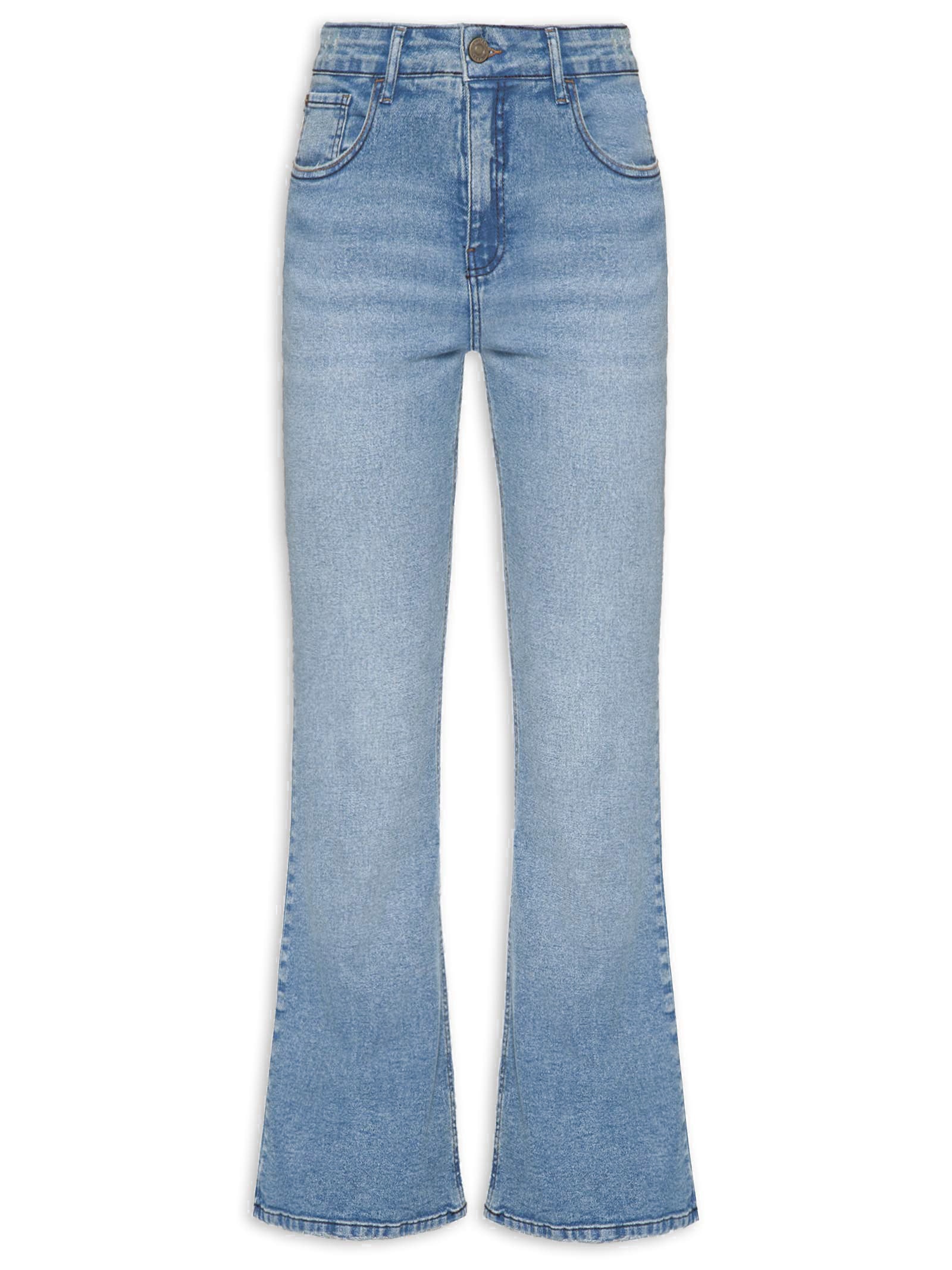 Calça Feminina Jeans I Flare Azul Cantão