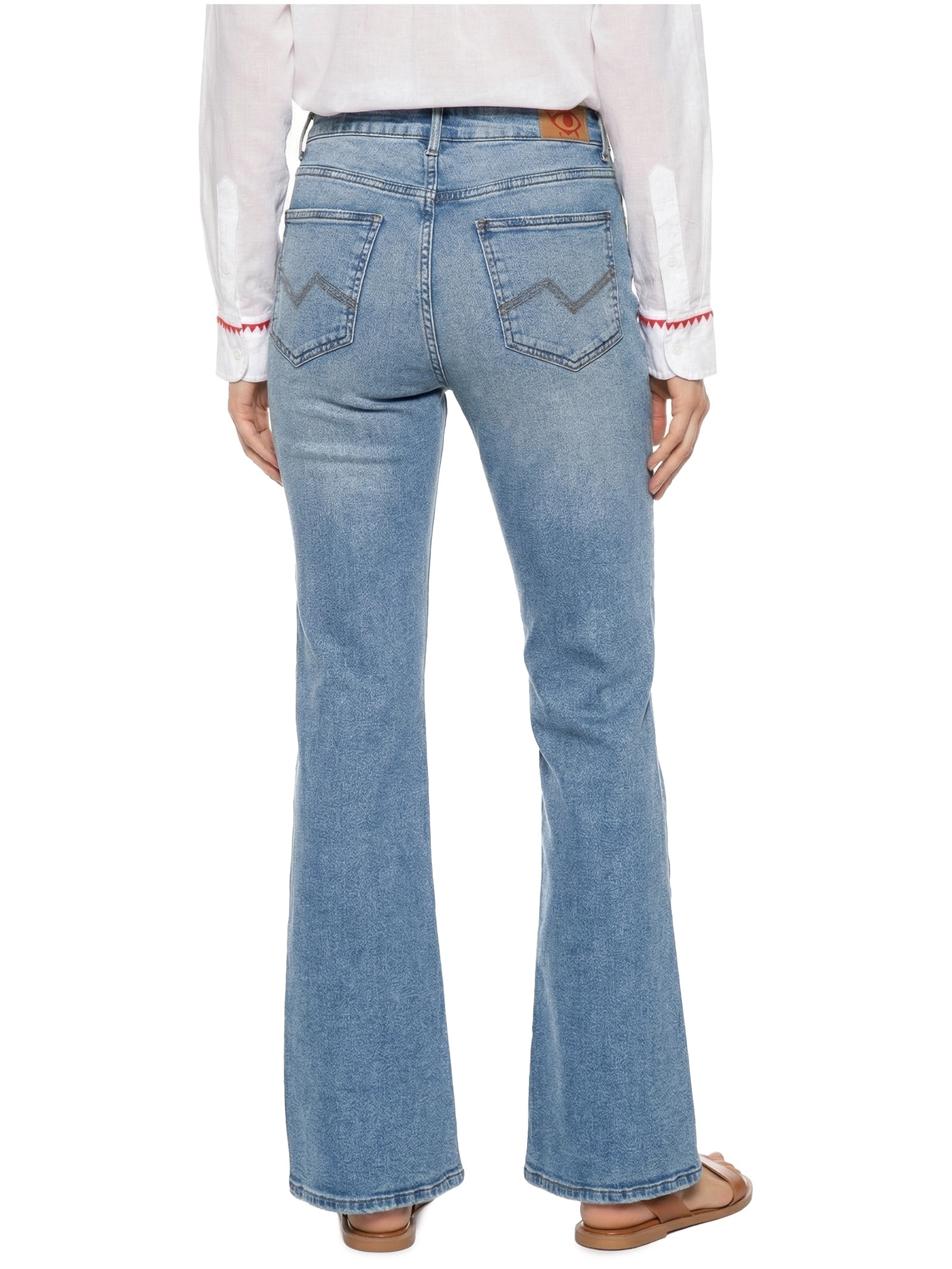 Calça Feminina Jeans I Flare Azul Cantão