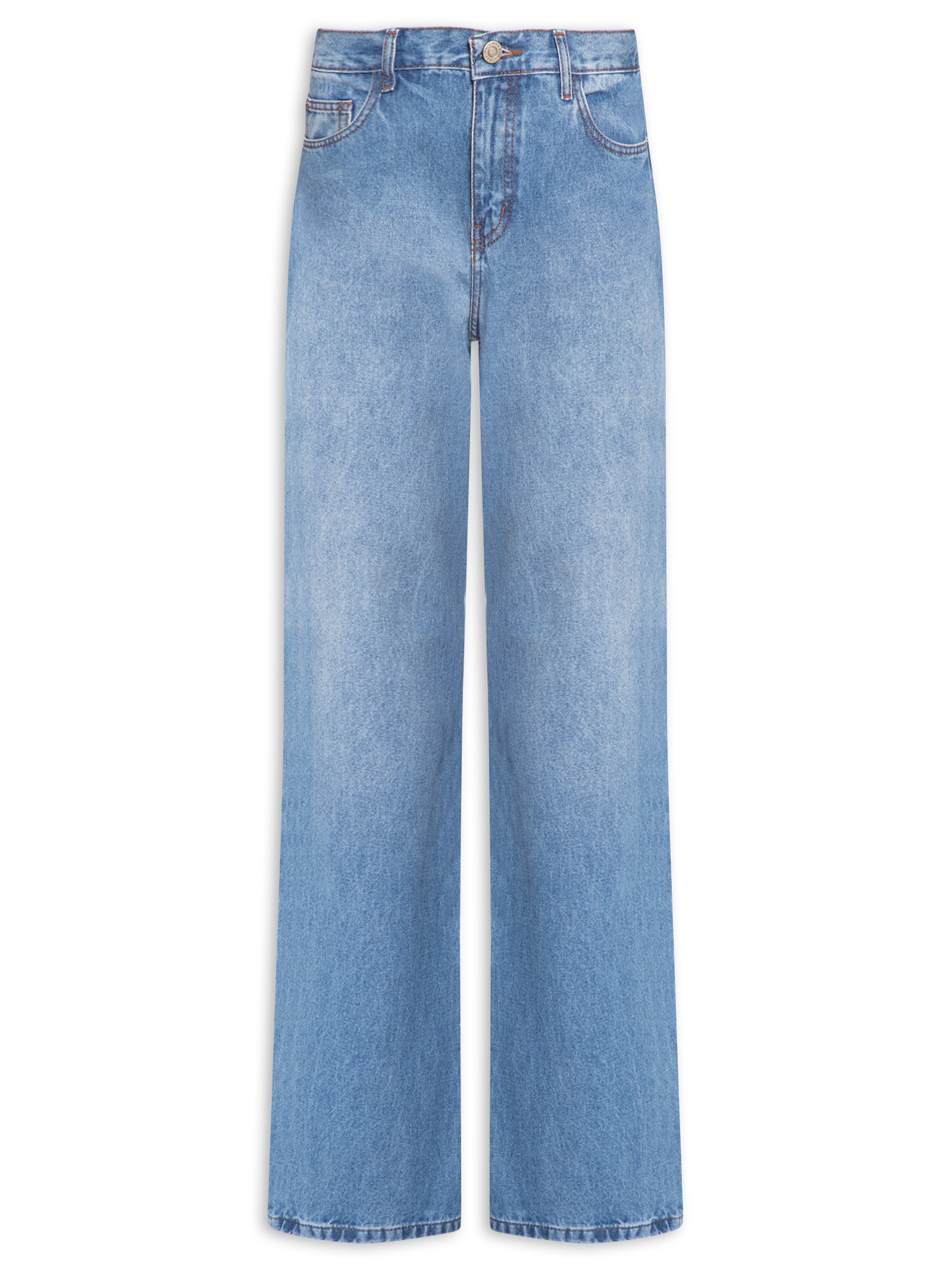 Calça Feminina Jeans I Reta Epifania Azul Cantão
