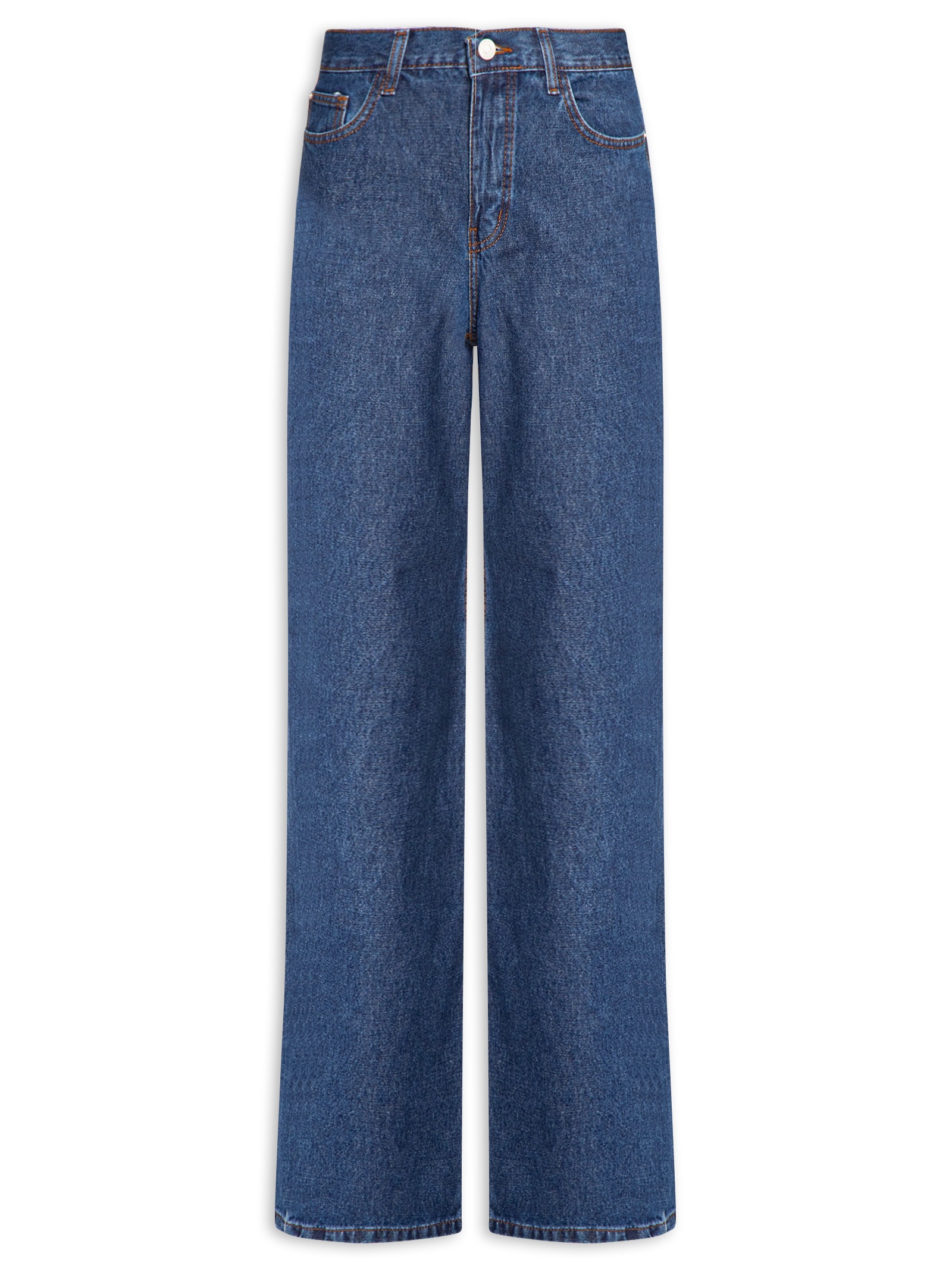 Calça Feminina Jeans I Reta Epifania Azul Cantão