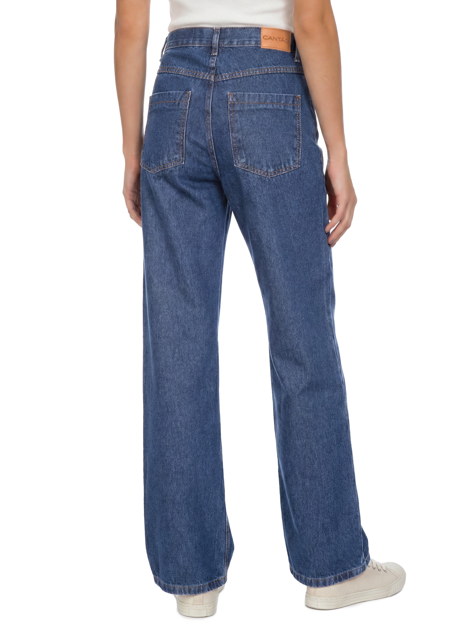 Calça Feminina Jeans I Reta Epifania Azul Cantão