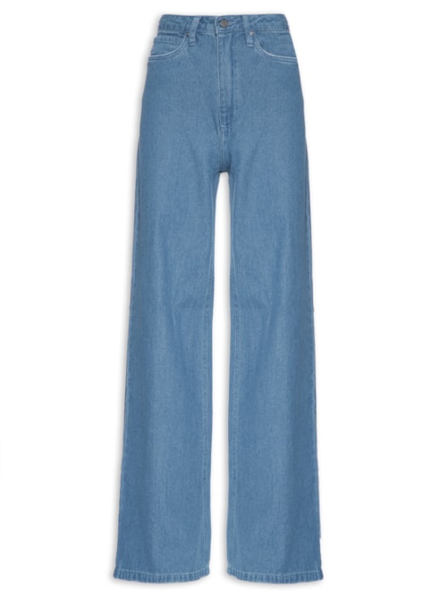 Calça Feminina Jeans Infinity Wide – Azul