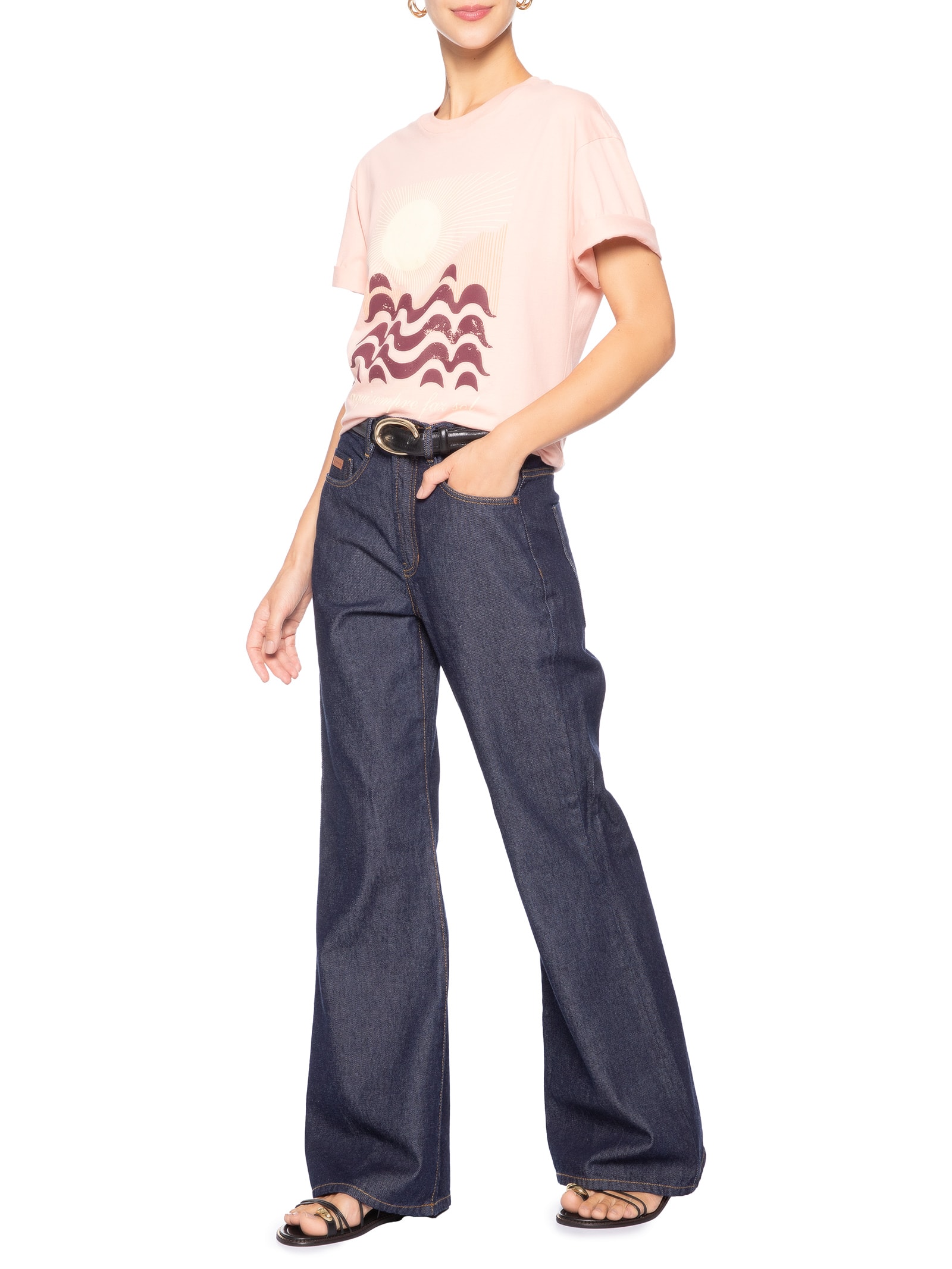 Calça Feminina Jeans Intense Blue Azul Dress To