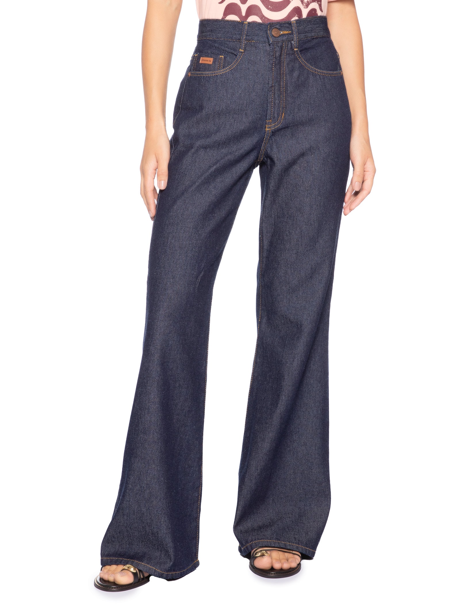 Calça Feminina Jeans Intense Blue Azul Dress To