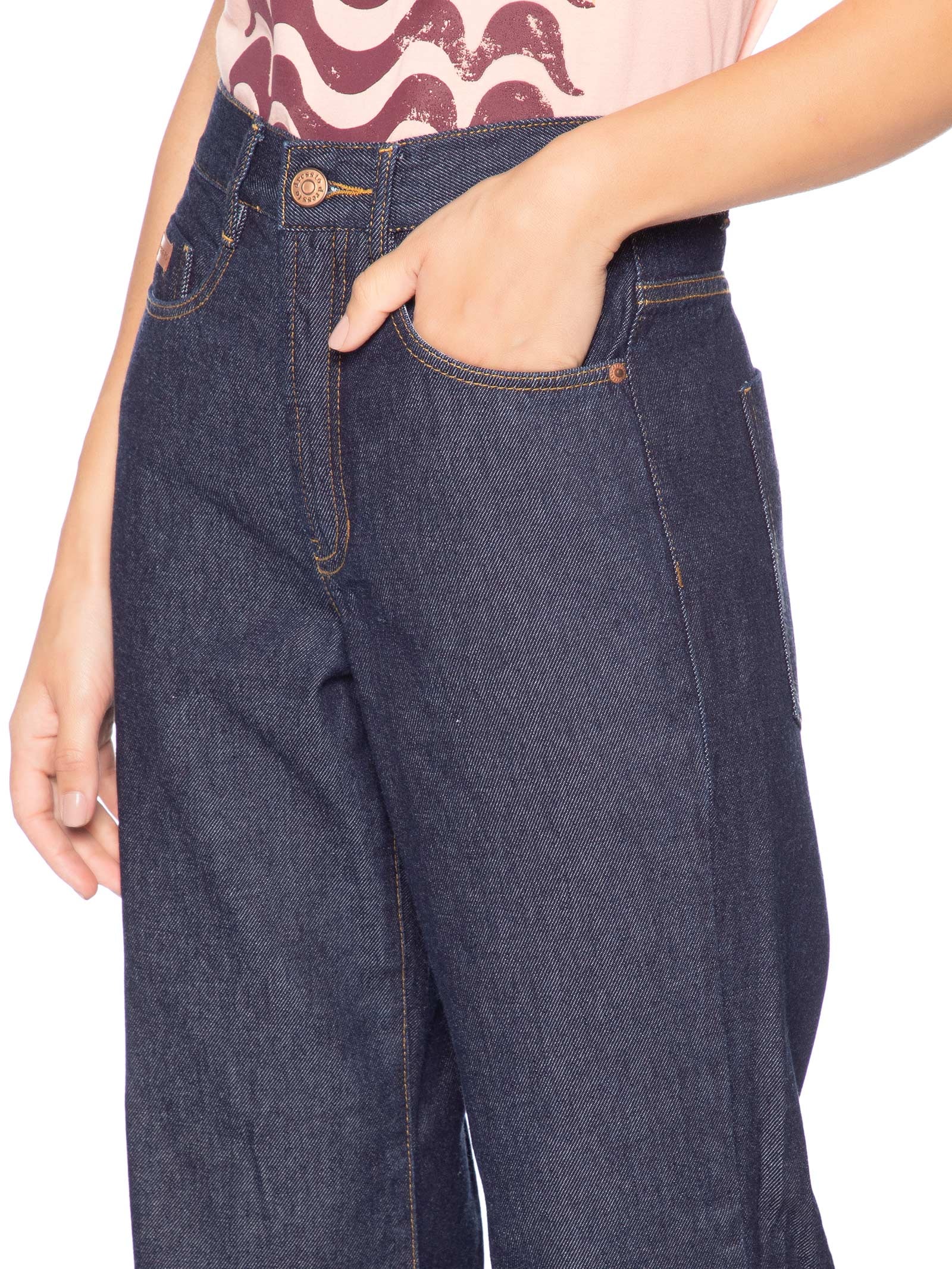 Calça Feminina Jeans Intense Blue Azul Dress To
