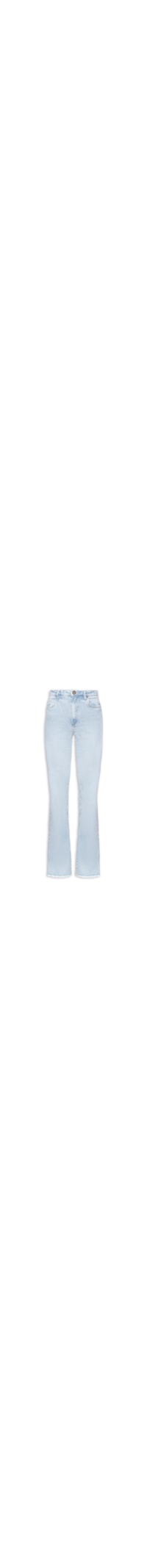 Calça Feminina Jeans Iris Barra Desfiada - Azul