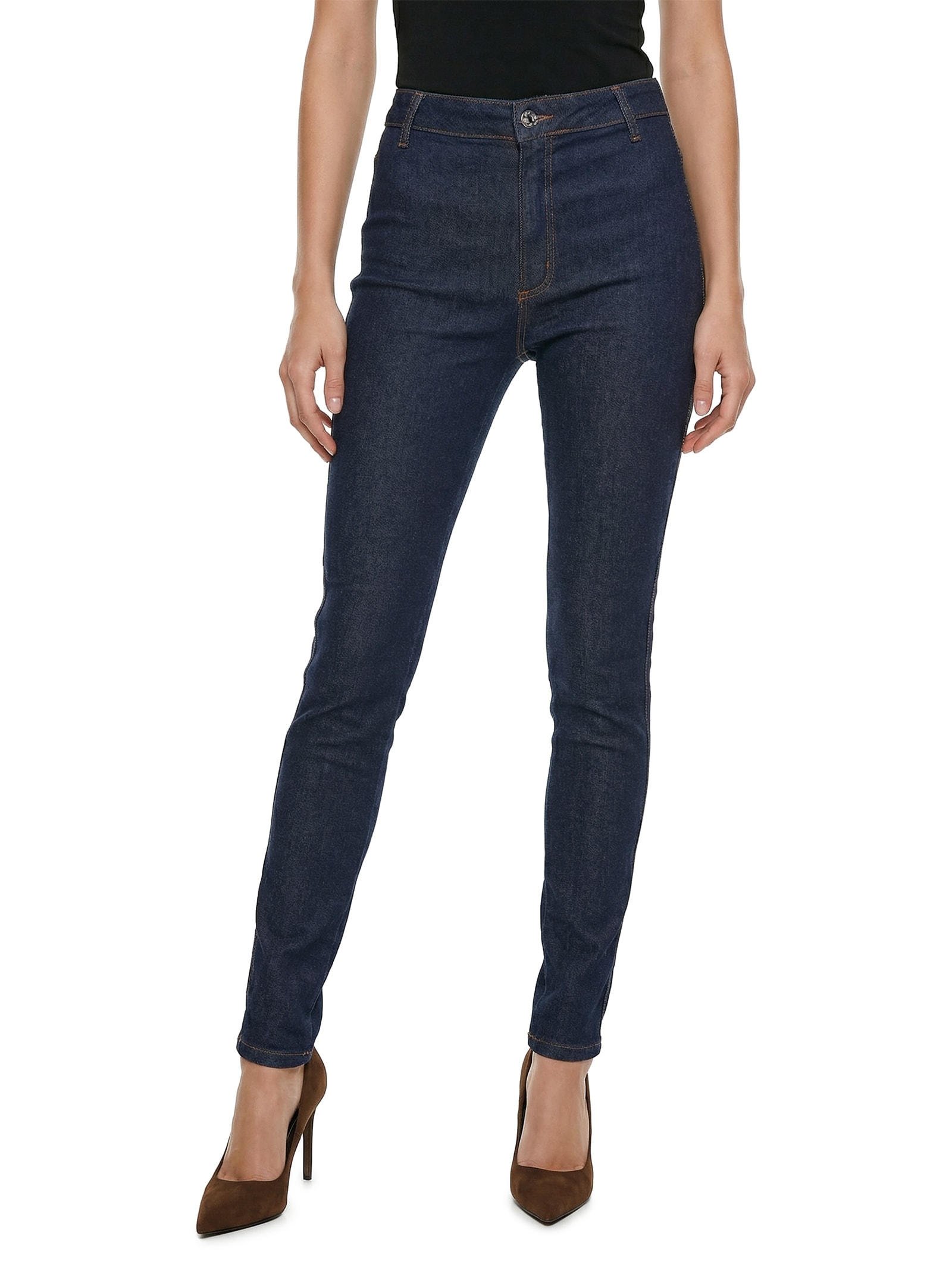 Calça Feminina Jeans Jeagging Cintuta Alta Azul My Favorite