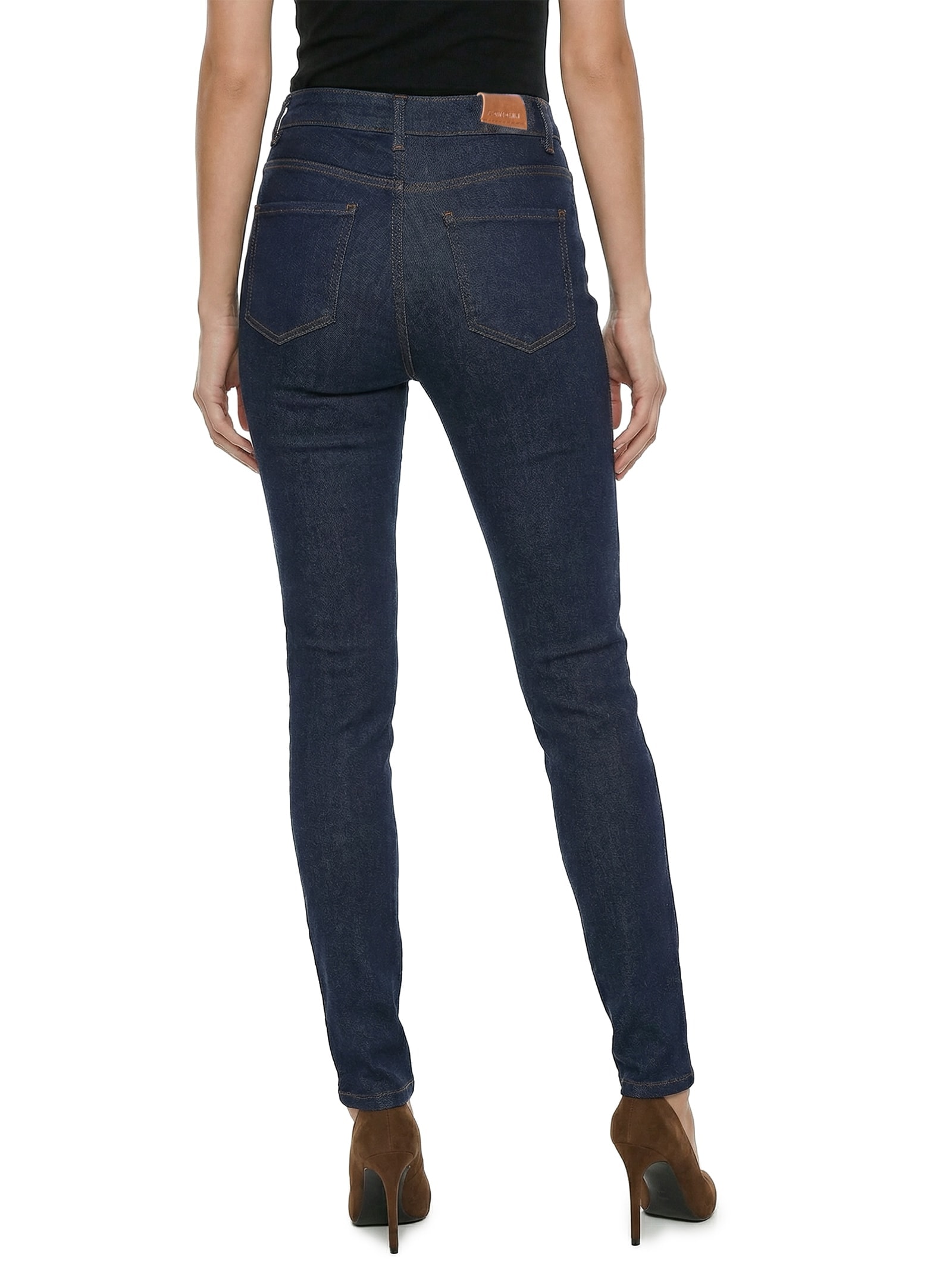 Calça Feminina Jeans Jeagging Cintuta Alta Azul My Favorite