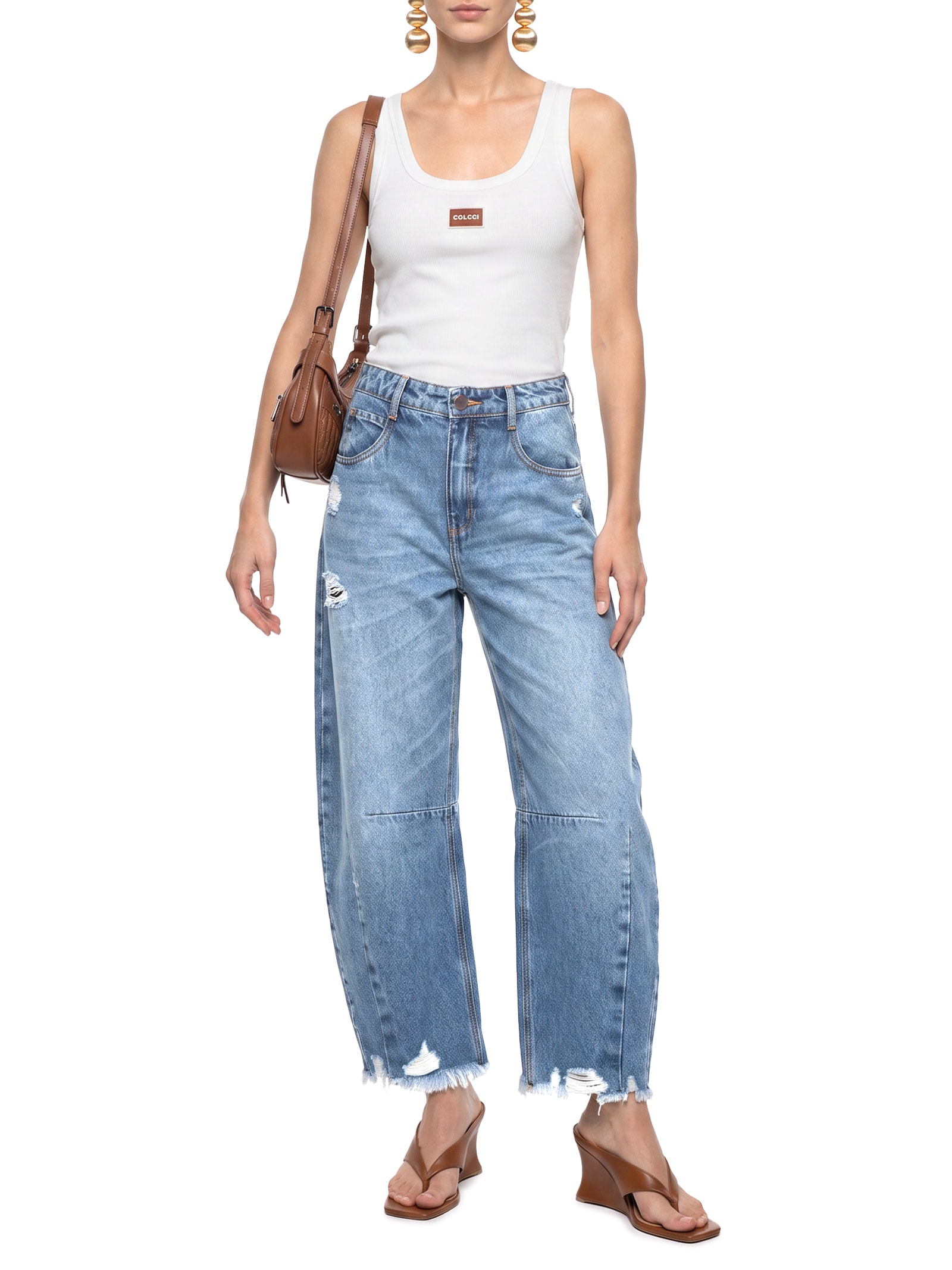 Calça Feminina Jeans Joana Barril – Azul Colcci