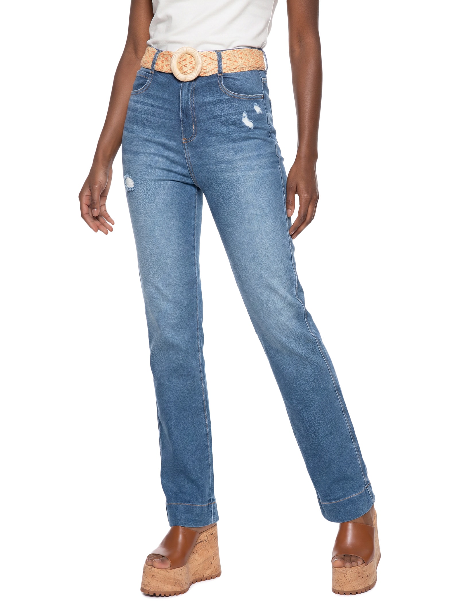 Calça Feminina Jeans Juliette Azul Colcci