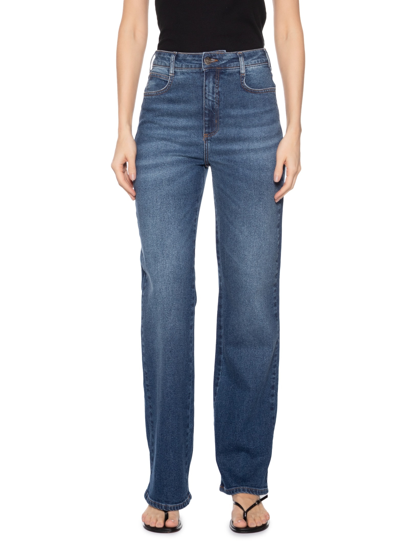 Calça Feminina Jeans Juliette Strech Azul Colcci