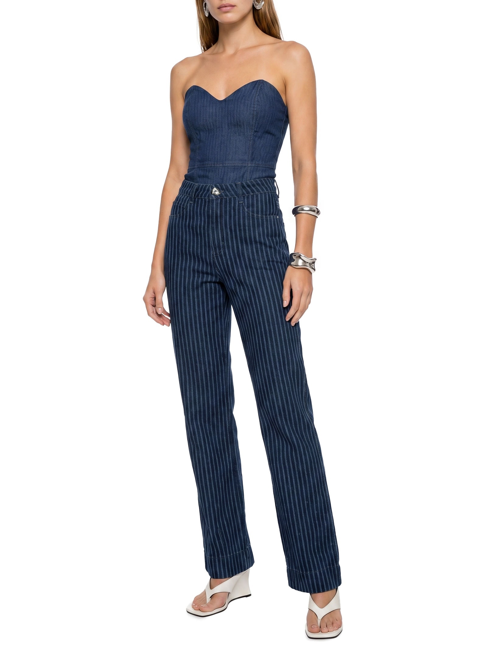 Calça Feminina Jeans Juliette Strech Azul Colcci