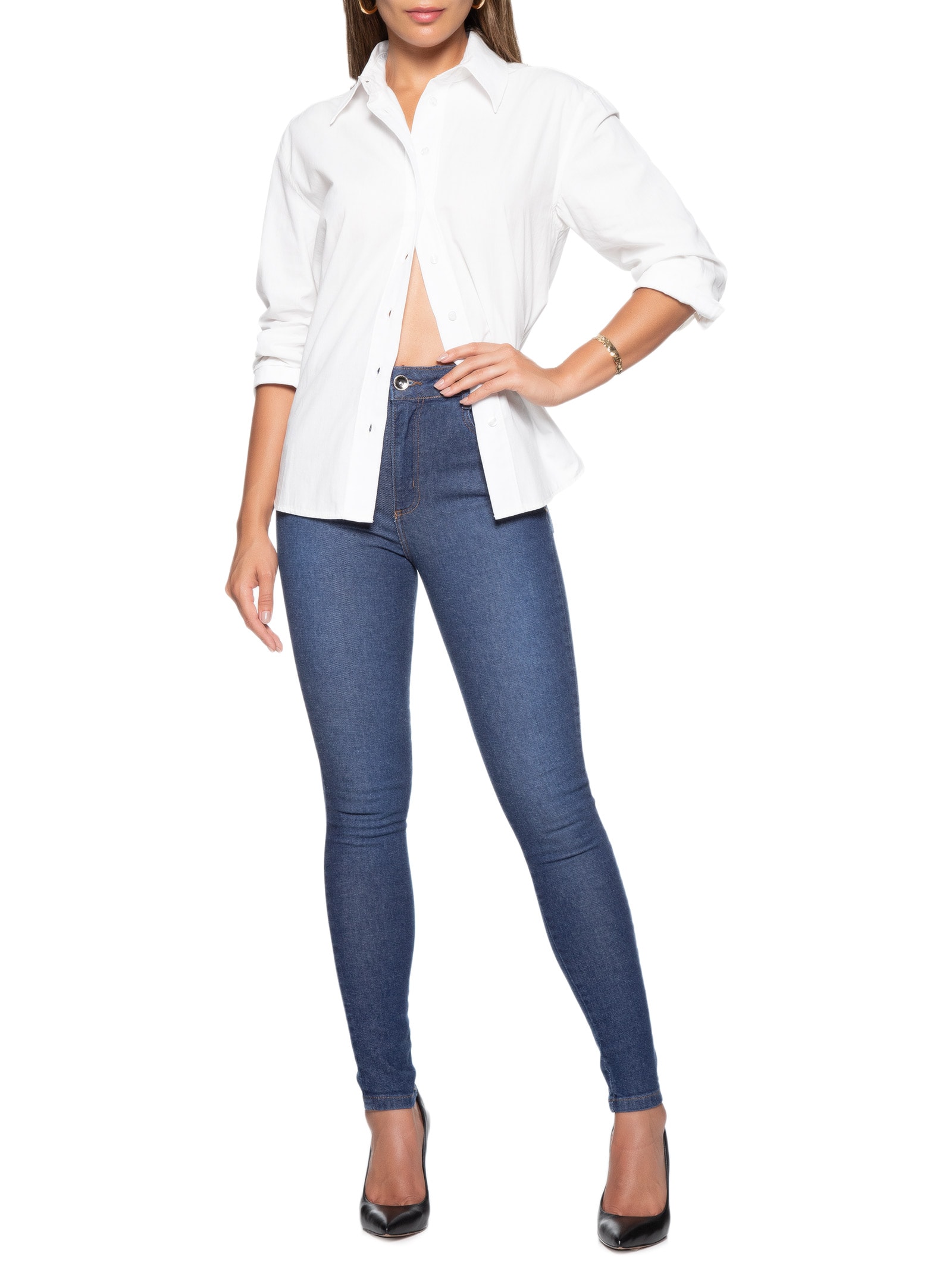 Calça Feminina Jeans Karen Azul Colcci