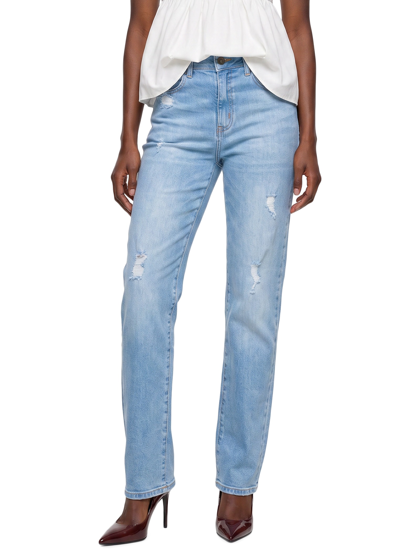 Calça Feminina Jeans Karen Azul Colcci