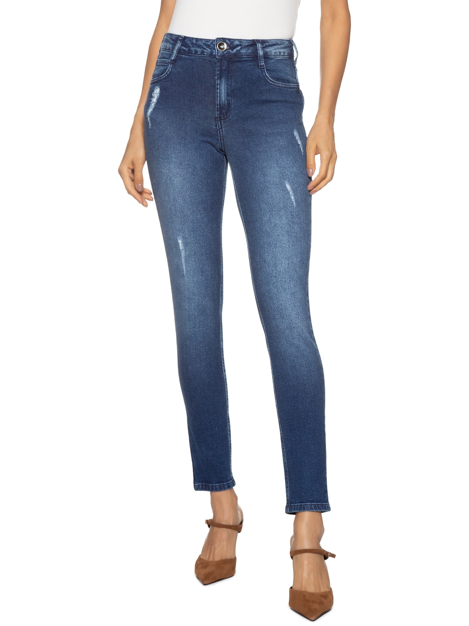 Calça Feminina Jeans Kim Azul Colcci