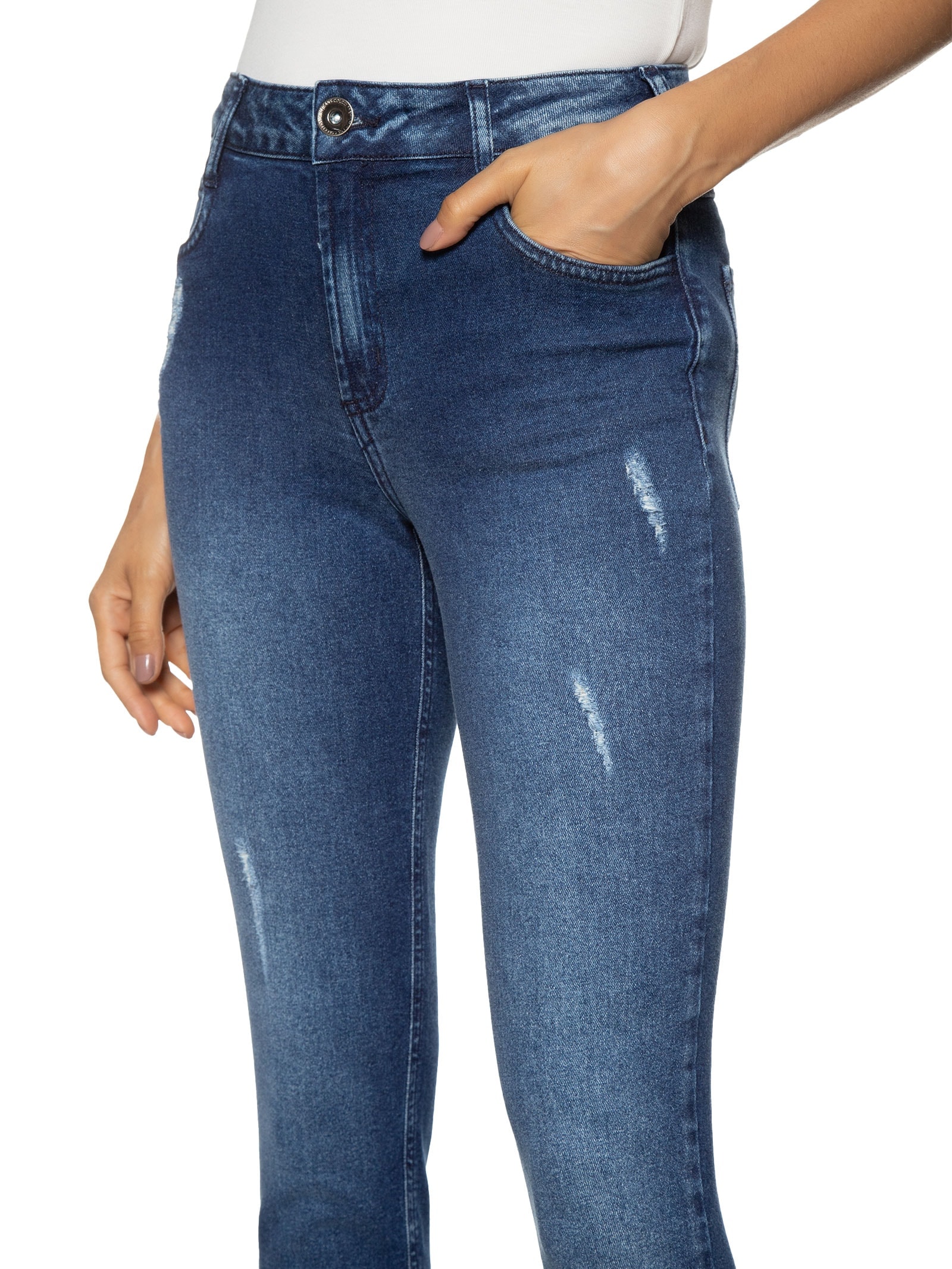 Calça Feminina Jeans Kim Azul Colcci