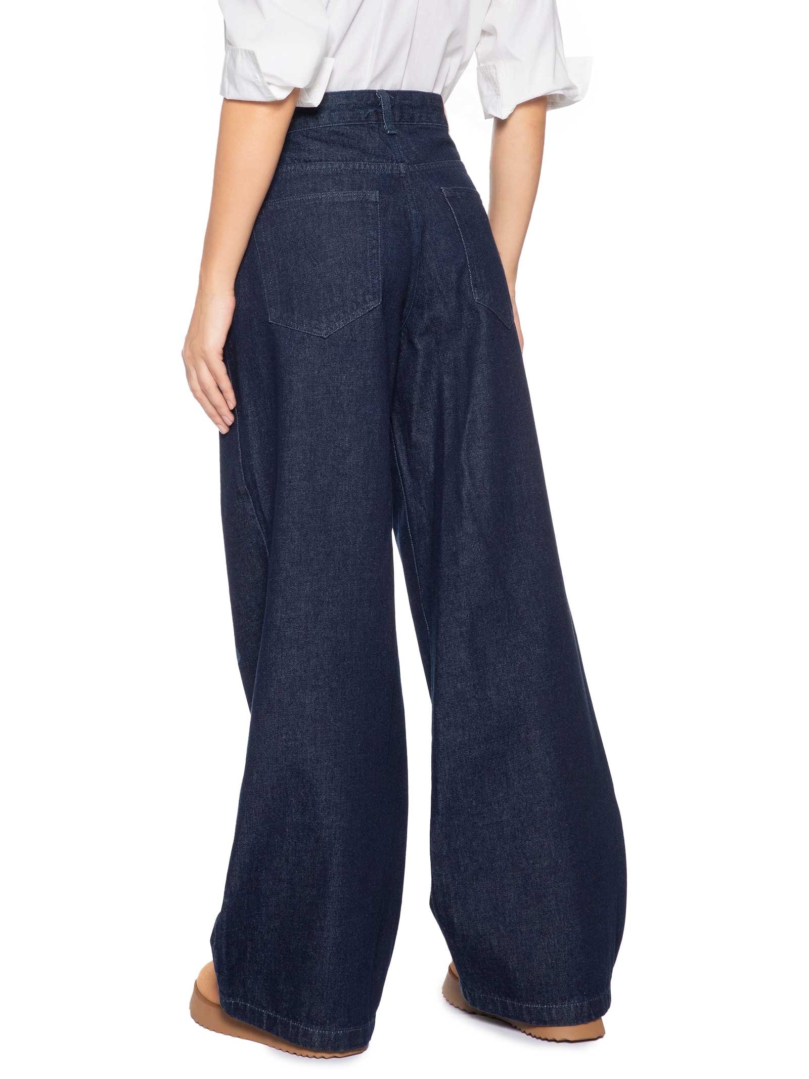 Calça Feminina Jeans Laser Floral Azul Farm
